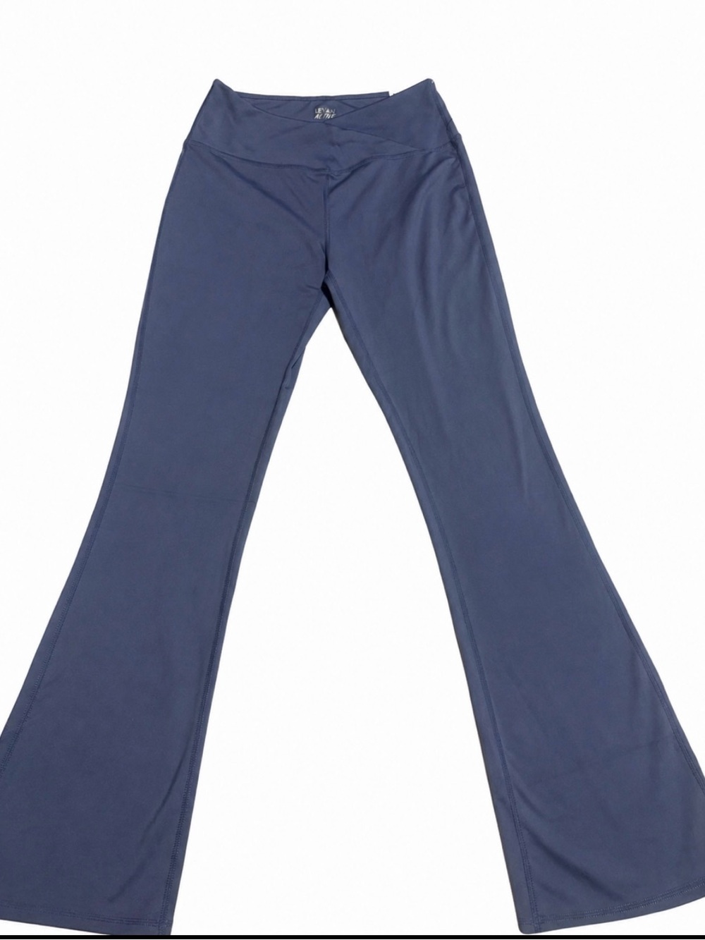 Turquoise Flare Leggings for Gym & Everyday Wear Level Up Size M - Picture 3 of 4